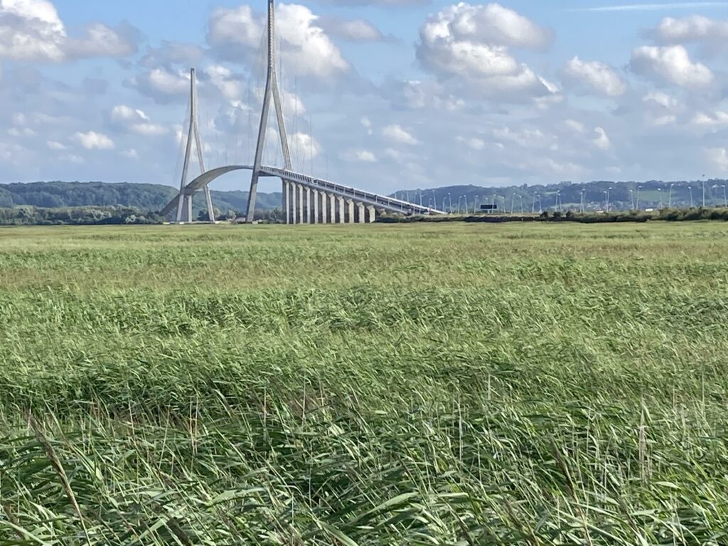 En approche du pont de Normandie